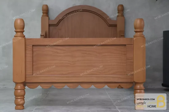تخت خواب سیسمونی چوبی کلاسیک مدل دلیار moblbaros.com 9
