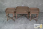 ست جلومبلی و عسلی کنار مبلی چوبی کلاسیک مدل مربع آنجل خرید مبل باروس 1