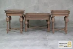 ست جلومبلی و عسلی کنار مبلی چوبی کلاسیک مدل مربع آنجل خرید مبل باروس 2