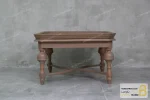 ست جلومبلی و عسلی کنار مبلی چوبی کلاسیک مدل مربع آنجل خرید مبل باروس 5