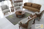 ست مبل راحتی کلاسیک ترکیبی مدل آرون و مبل فرانسوی خرید مبل باروس 1