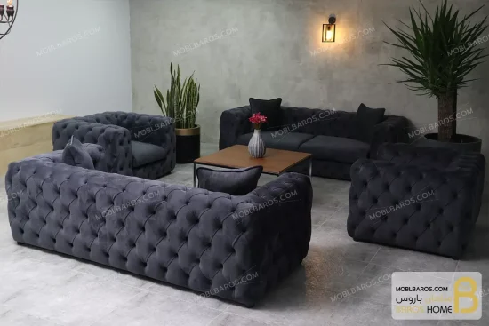 ست مبلمان راحتی تمام لمسه چستر باکس moblbaros.com 1