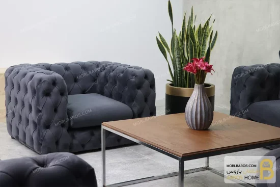 ست مبلمان راحتی تمام لمسه چستر باکس moblbaros.com 3