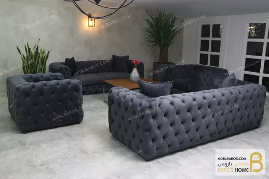 ست مبلمان راحتی تمام لمسه چستر باکس moblbaros.com 4