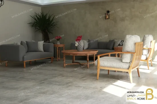 ست مبلمان مدرن و کلاسیک چوبی مدل پرو مکس خرید مبل باروس 35