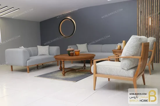 ست مبلمان مدرن و کلاسیک چوبی مدل پرو مکس خرید مبل باروس 9