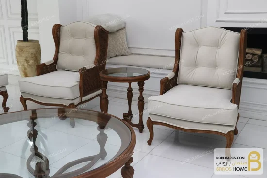 ست مبلمان نئوکلاسیک و ترکیبی کینگ moblbaros.com 15