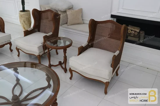 ست مبلمان نئوکلاسیک و ترکیبی کینگ moblbaros.com 5