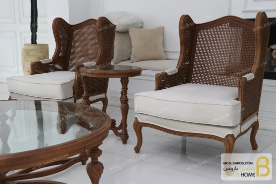 ست مبلمان نئوکلاسیک و ترکیبی کینگ moblbaros.com 7