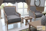ست مبلمان کلاسیک چوبی و مدرن مدل کارن خرید مبل باروس 4