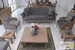ست مبلمان کلاسیک چوبی و مدرن مدل کارن خرید مبل باروس 7