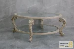 ست میز جلومبلی و عسلی کنار مبلی کلاسیک مدل لورنزو گرد خرید مبل باروس 1