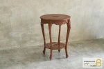 ست میز جلومبلی و عسلی کنار مبلی کلاسیک مدل لورنزو گرد خرید مبل باروس 112 3
