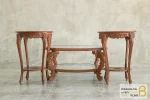 ست میز جلومبلی و عسلی کنار مبلی کلاسیک مدل لورنزو گرد خرید مبل باروس 112 4
