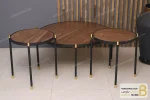 ست میز جلومبلی و عسلی کنارمبلی چوبی فلزی مدل هلن خرید مبل باروس 6