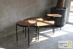 ست میز جلومبلی و عسلی کنارمبلی چوبی فلزی مدل هلن خرید مبل باروس 7