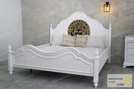 سرویس خواب دو نفره و بزرگسال چوبی ورساچ moblbaros.com 1