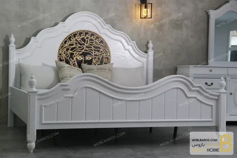 سرویس خواب دو نفره و بزرگسال چوبی ورساچ moblbaros.com 2