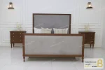 سرویس خواب دونفره چوبی کلاسیک مدل ماهور کد ۲ moblbaros.com 1