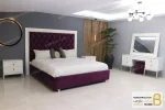سرویس و تخت خواب دو نفره چوبی مدرن مدل لیدا خرید مبل باروس 5