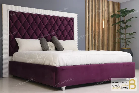 سرویس و تخت خواب دو نفره چوبی مدرن مدل لیدا خرید مبل باروس 6