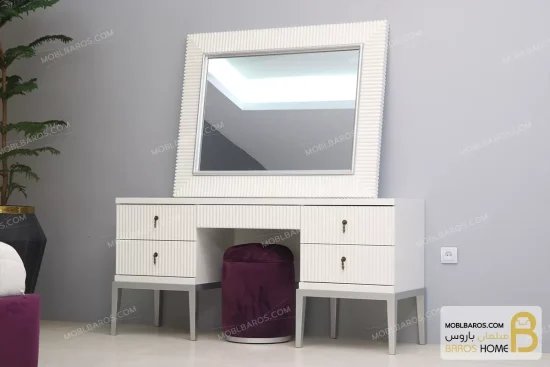 سرویس و تخت خواب دو نفره چوبی مدرن مدل لیدا خرید مبل باروس 7