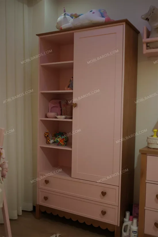 سیسمونی اتاق نوزاد رنگ صورتی مدل نیکا خرید مبل باروس ۵