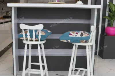 صندلی کانتر اپن و بار آشپزخانه چوبی کلاسیک مدل وسترن خرید مبل باروس 3