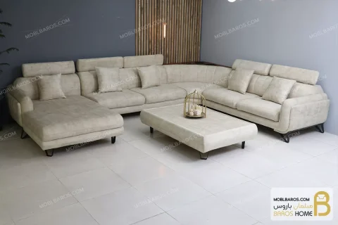 مبل ال مدرن و راحتی جدید مدل سی بل خرید مبل باروس 5