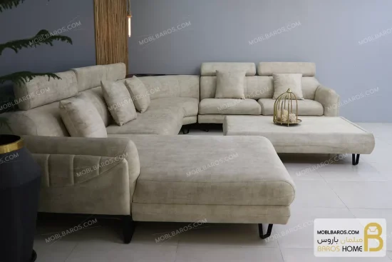مبل ال مدرن و راحتی جدید مدل سی بل خرید مبل باروس 8