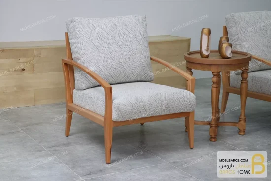 مبل تک نفره راحتی و کلاسیک مدل پرو مکس خرید مبل باروس 1
