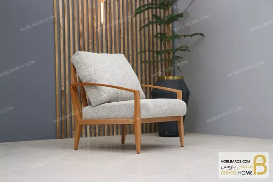 مبل تک نفره راحتی و کلاسیک مدل پرو مکس خرید مبل باروس 6