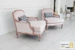 مبل تک نفره چوبی و کلاسیک مدل سی سی خرید مبل باروس 3