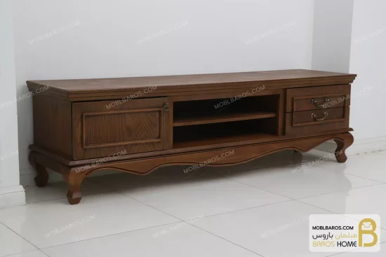 میز تلویزیون چوبی کلاسیک جدید مدل ابیگل خرید مبل باروس 2