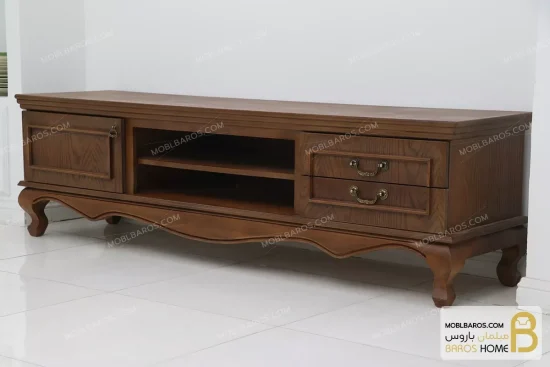 میز تلویزیون چوبی کلاسیک جدید مدل ابیگل خرید مبل باروس 3