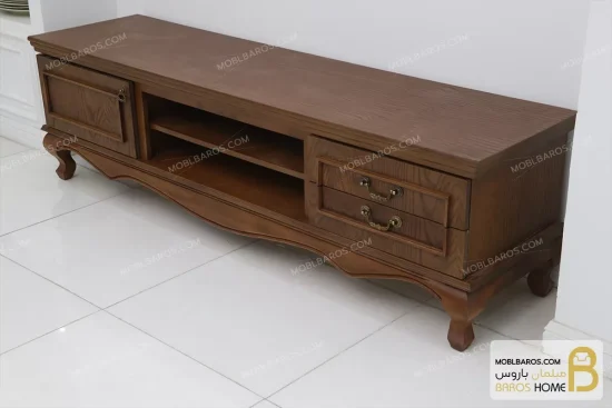 میز تلویزیون چوبی کلاسیک جدید مدل ابیگل خرید مبل باروس 6