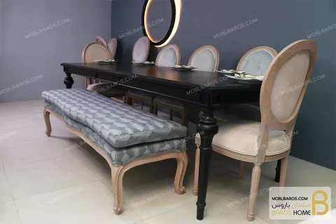 میز ناهارخوری و غذاخوری چوبی و کلاسیک سی سی خرید مبل باروس 4