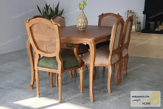 میز ناهارخوری کلاسیک مدل ابزاری moblbaros.com 8