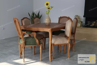 میز ناهارخوری کلاسیک مدل ابزاری moblbaros.com 9