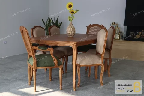 میز ناهارخوری کلاسیک مدل ابزاری moblbaros.com 9