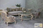 نیم ست مبلمان نئوکلاسیک چوبی مدل لورنزو خرید مبل باروس 1