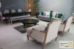 نیم ست مبلمان کلاسیک چوبی جدید مدل سی سی خرید مبل باروس ۱
