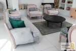 نیم ست مبلمان کلاسیک چوبی جدید مدل سی سی خرید مبل باروس ۳