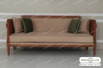 کاناپه کلاسیک کاجی خرید مبل باروس 59459 (3)