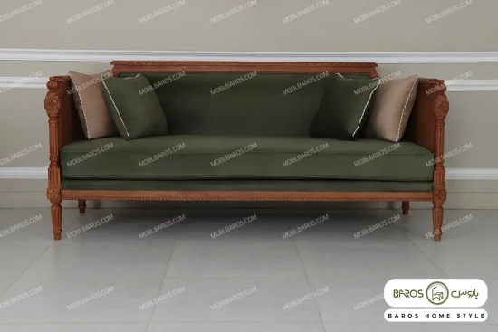 کاناپه کلاسیک کاجی خرید مبل باروس 59459 (5)