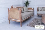 کاناپه کلاسیک کاجی چوب راش خرید مبل باروس (1)
