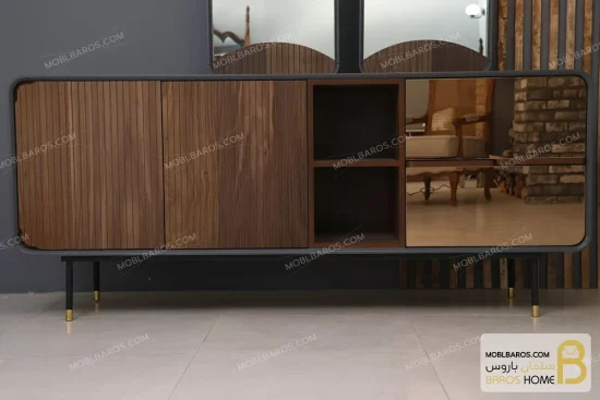 کنسول چوبی فلزی مدرن مدل هلن moblbaros.com 4