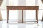 کنسول چوبی منبتی کلاسیک جدید مدل افرا خرید باروس 56 (3)