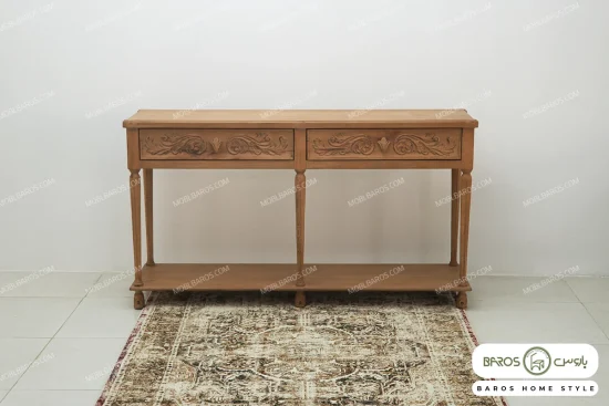کنسول چوبی منبتی کلاسیک جدید مدل افرا خرید مبل باروس ۱۰۱۲ (1)