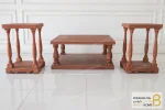 ست جلومبلی و عسلی و کنار مبلی چوبی مدل پایه ستونی کد ۲ خرید مبل باروس 14 (3)